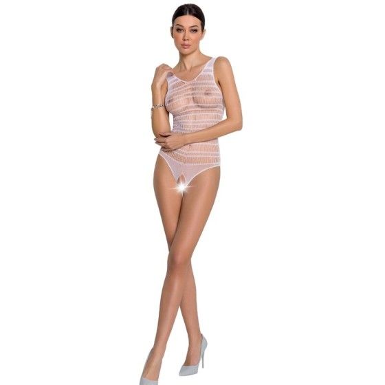 PASSION - WOMAN BS086 WHITE BODYSTOCKING ONE SIZE PASSION WOMAN BODYSTOCKINGS - 1