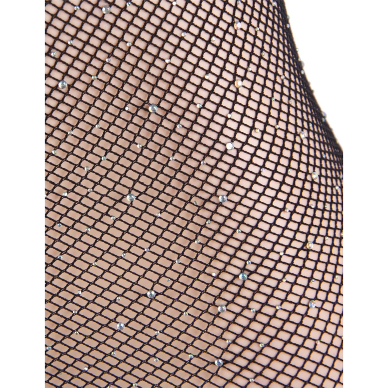 QUEEN LINGERIE - NET BODY DRESS WITH DIAMONDS S/L QUEEN LINGERIE - 7