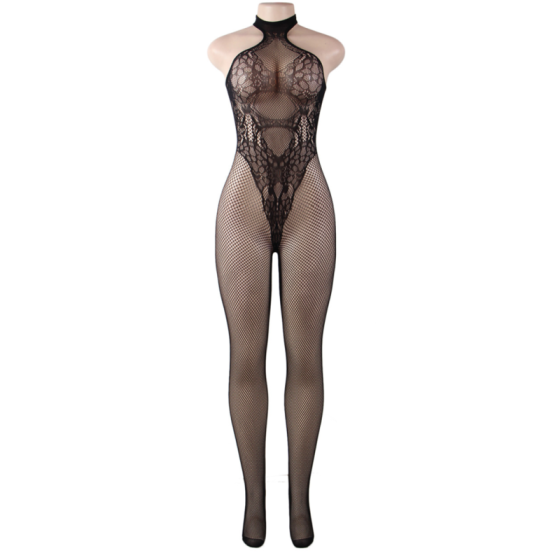 QUEEN LINGERIE - BARE BACK BODYSTOCKING S/L QUEEN LINGERIE - 6