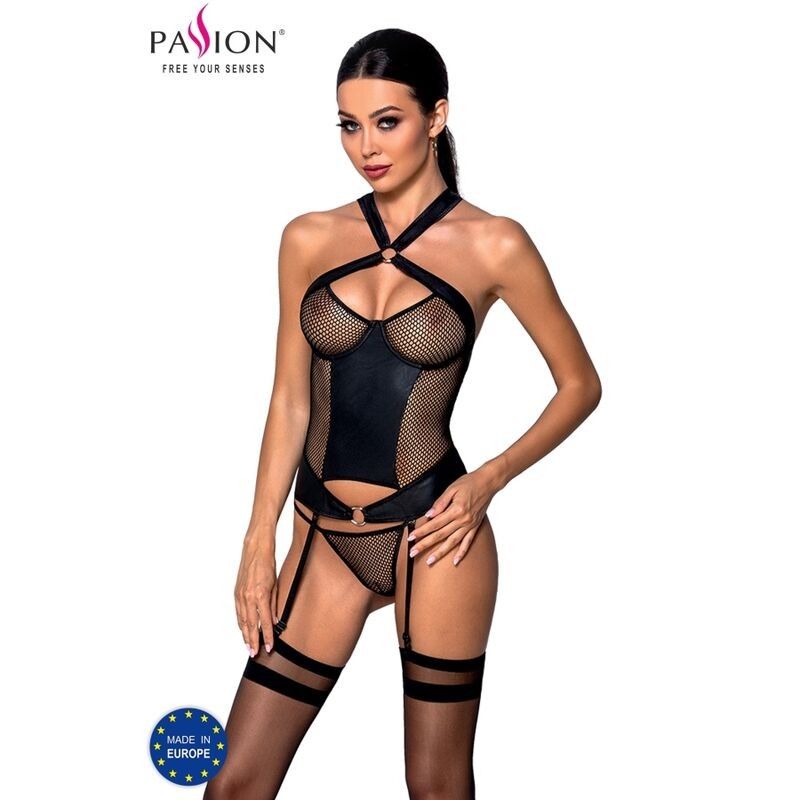 PASSION - AMANDA ECOLOGICAL LEATHER CORSET S/M PASSION WOMAN CORSETS - 1