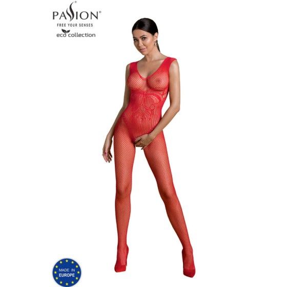 PASSION - ECO COLLECTION BODYSTOCKING ECO BS003 RED PASSION WOMAN BODYSTOCKINGS - 1