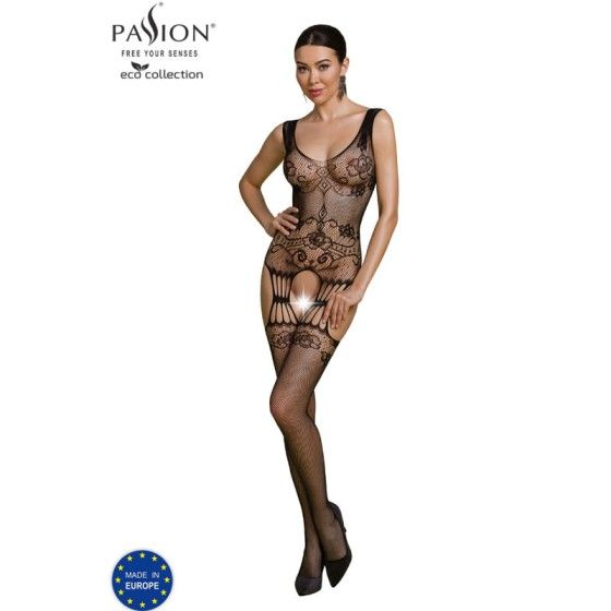 PASSION - ECO COLLECTION BODYSTOCKING ECO BS009 BLACK PASSION WOMAN BODYSTOCKINGS - 1