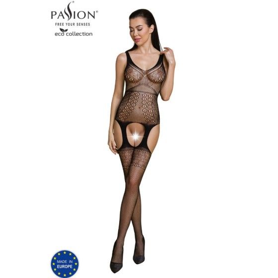 PASSION - ECO COLLECTION BODYSTOCKING ECO BS010 BLACK PASSION WOMAN BODYSTOCKINGS - 1