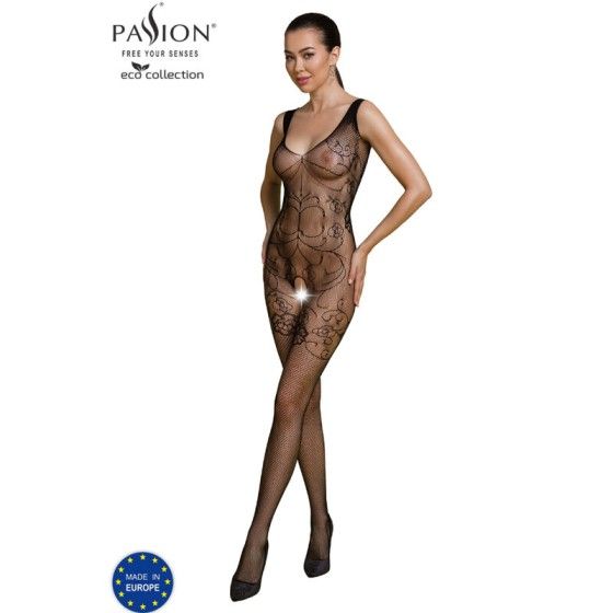 PASSION - ECO COLLECTION BODYSTOCKING ECO BS012 BLACK PASSION WOMAN BODYSTOCKINGS - 1
