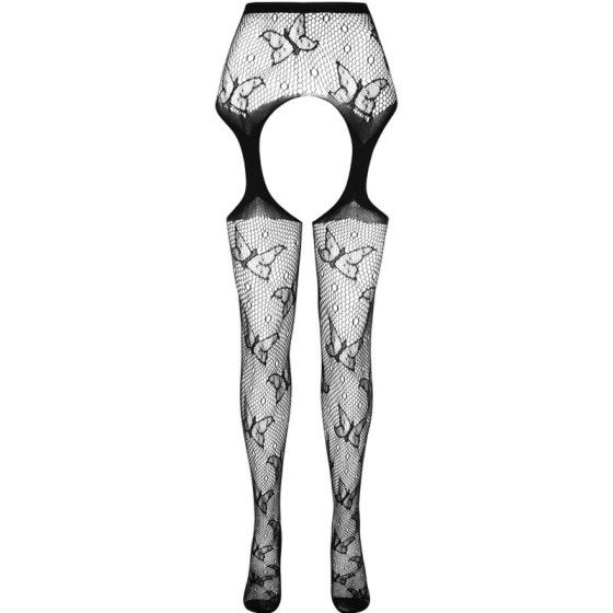 PASSION - ECO COLLECTION BODYSTOCKING ECO S001 BLACK PASSION WOMAN GARTER & STOCK - 3