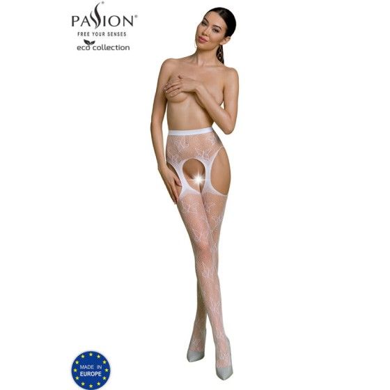 PASSION - ECO COLLECTION BODYSTOCKING ECO S001 WHITE