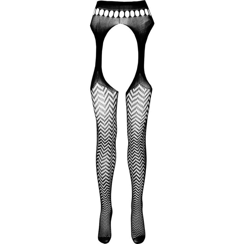 PASSION - ECO COLLECTION BODYSTOCKING ECO S002 BLACK PASSION WOMAN GARTER & STOCK - 3