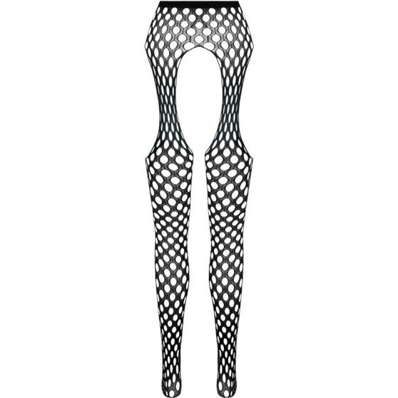 PASSION - ECO COLLECTION BODYSTOCKING ECO S003 BLACK PASSION WOMAN GARTER & STOCK - 4