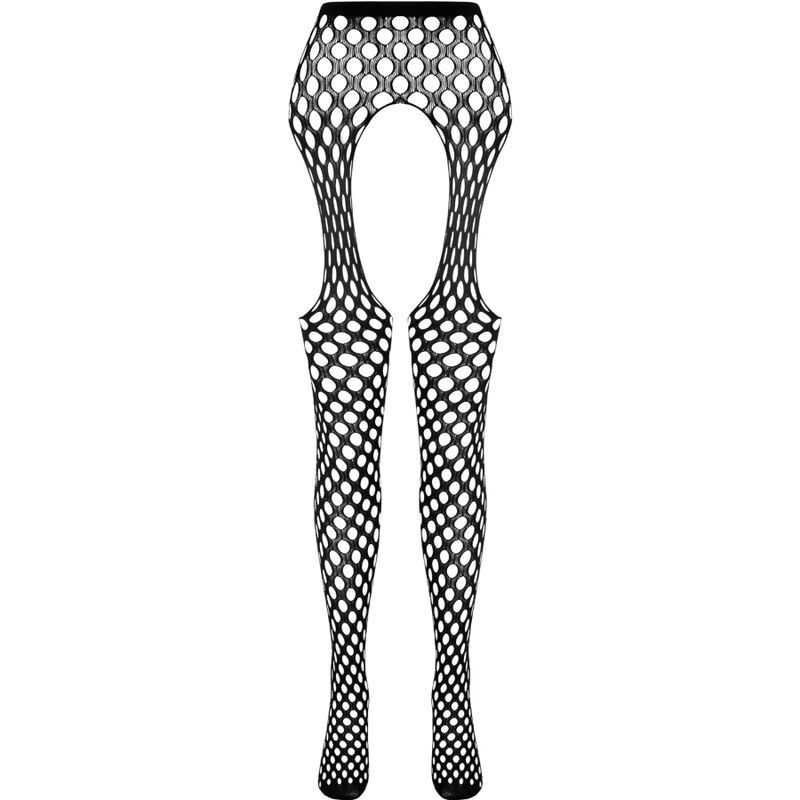 PASSION - ECO COLLECTION BODYSTOCKING ECO S003 WHITE PASSION WOMAN GARTER & STOCK - 3