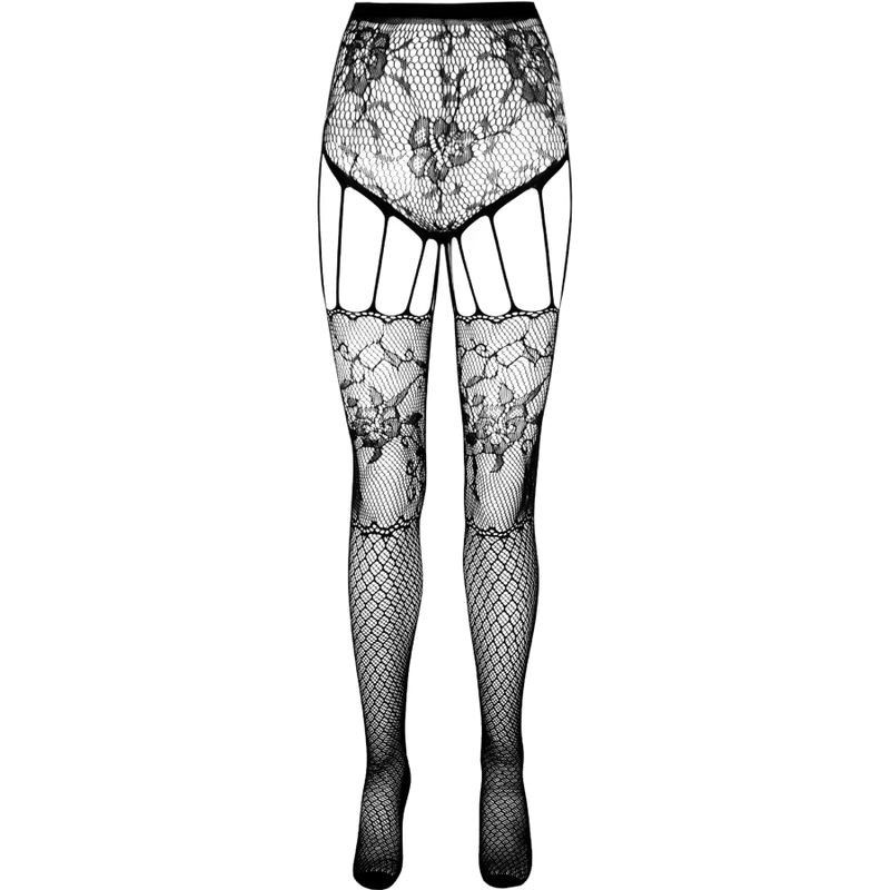 PASSION - ECO COLLECTION BODYSTOCKING ECO S004 WHITE PASSION WOMAN GARTER & STOCK - 3