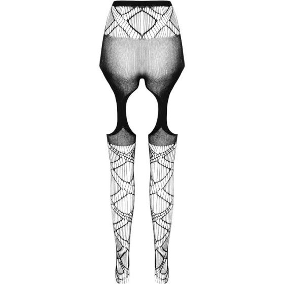 PASSION - ECO COLLECTION BODYSTOCKING ECO S005 WHITE PASSION WOMAN GARTER & STOCK - 4