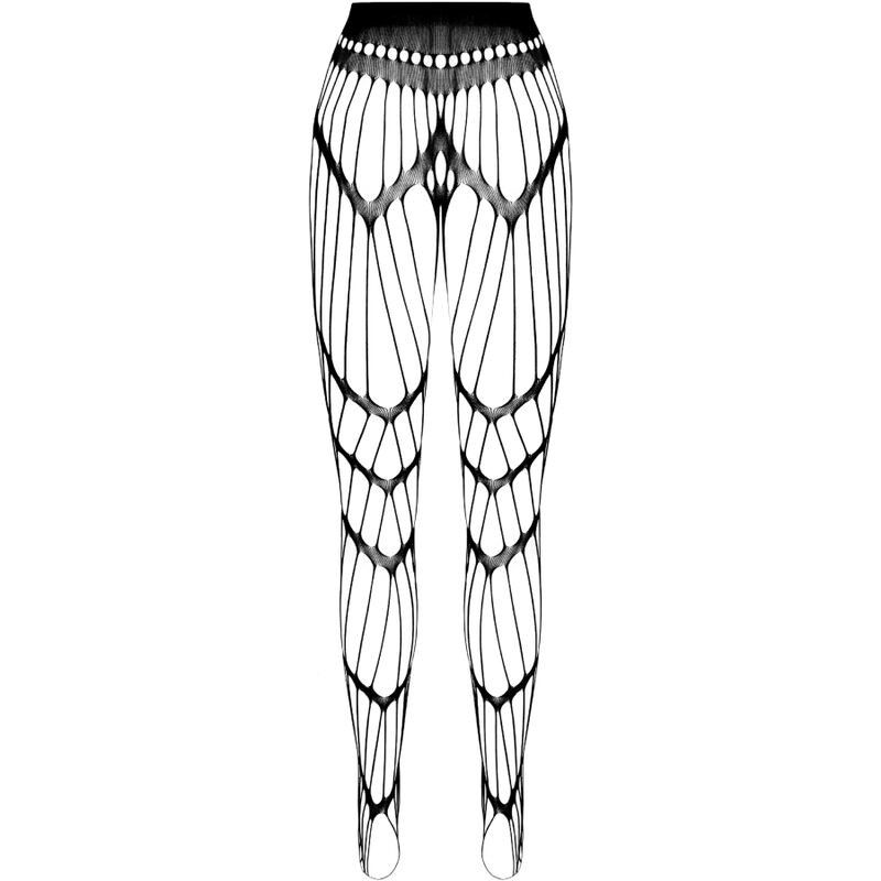 PASSION - ECO COLLECTION BODYSTOCKING ECO S006 BLACK PASSION WOMAN GARTER & STOCK - 4