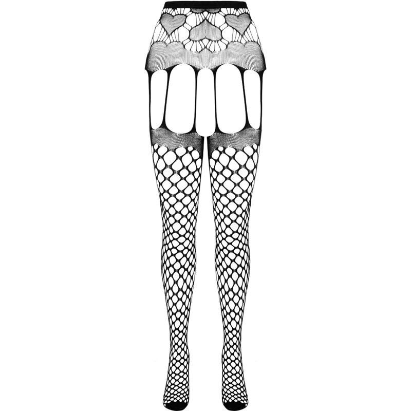 PASSION - ECO COLLECTION BODYSTOCKING ECO S009 WHITE PASSION WOMAN GARTER & STOCK - 3