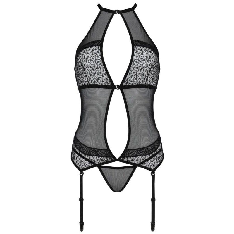 PASSION - SATARA CORSET EROTIC LINE BLACK L/XL PASSION WOMAN CORSETS - 4