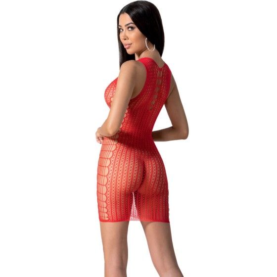PASSION - BS097 RED BODYSTOCKING ONE SIZE PASSION WOMAN BODYSTOCKINGS - 2