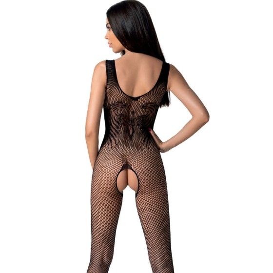 PASSION - BS098 BLACK BODYSTOCKING ONE SIZE PASSION WOMAN BODYSTOCKINGS - 2