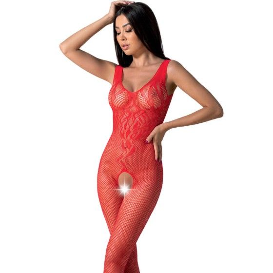 PASSION - BS098 RED BODYSTOCKING ONE SIZE PASSION WOMAN BODYSTOCKINGS - 1