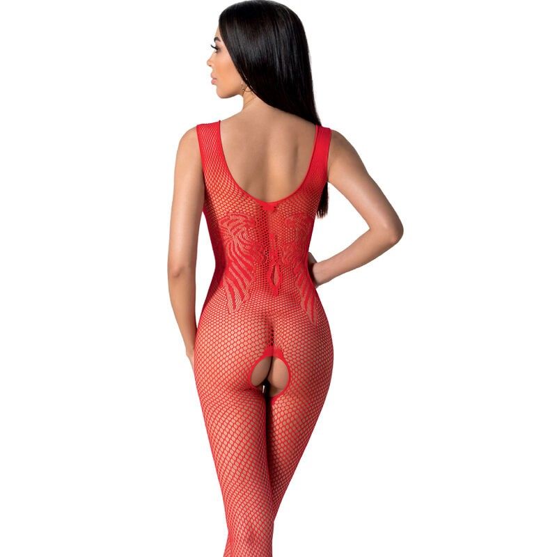 PASSION - BS098 RED BODYSTOCKING ONE SIZE PASSION WOMAN BODYSTOCKINGS - 2
