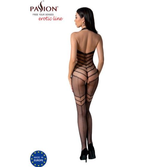 PASSION - BS100 BODYSTOCKING BLACK ONE SIZE PASSION WOMAN BODYSTOCKINGS - 4