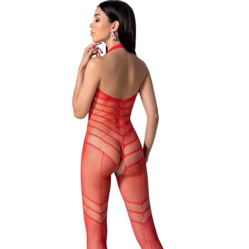 PASSION - BS100 BODYSTOCKING RED ONE SIZE PASSION WOMAN BODYSTOCKINGS - 2