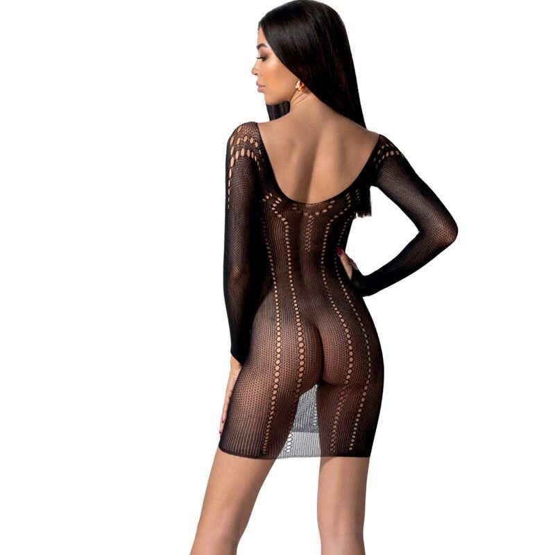 PASSION - BS101 BODYSTOCKING BLACK ONE SIZE PASSION WOMAN BODYSTOCKINGS - 2