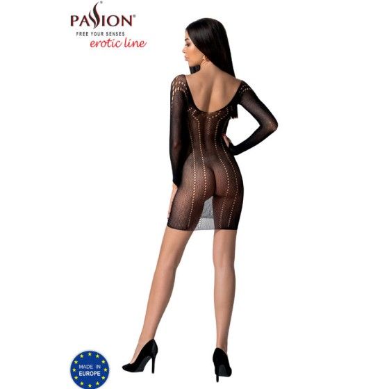 PASSION - BS101 BODYSTOCKING BLACK ONE SIZE PASSION WOMAN BODYSTOCKINGS - 4