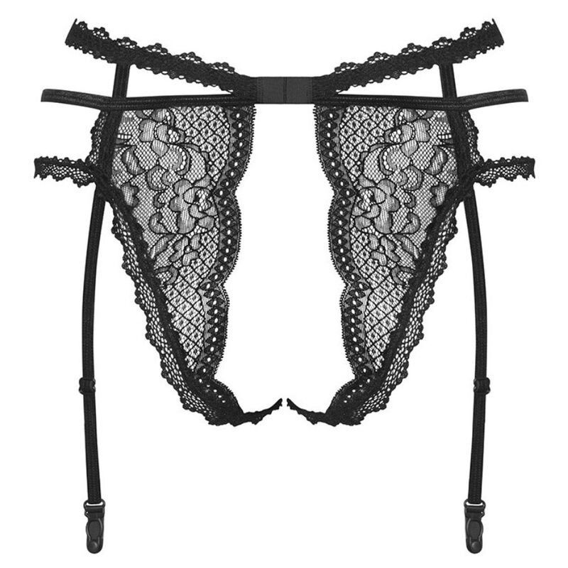 OBSESSIVE - PEARLOVE GARTER BELT BLACK XS/S OBSESSIVE GARTER & STOCKINGS - 6