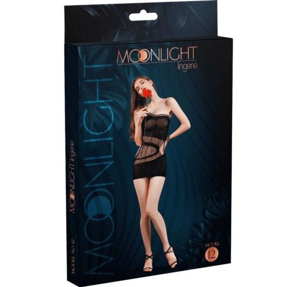 MOONLIGHT - MODEL 12 DRESS BLACK ONE SIZE MOONLIGHT - 1