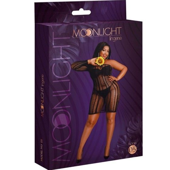 MOONLIGHT - MODEL 5 DRESS BLACK PLUS SIZE MOONLIGHT - 3