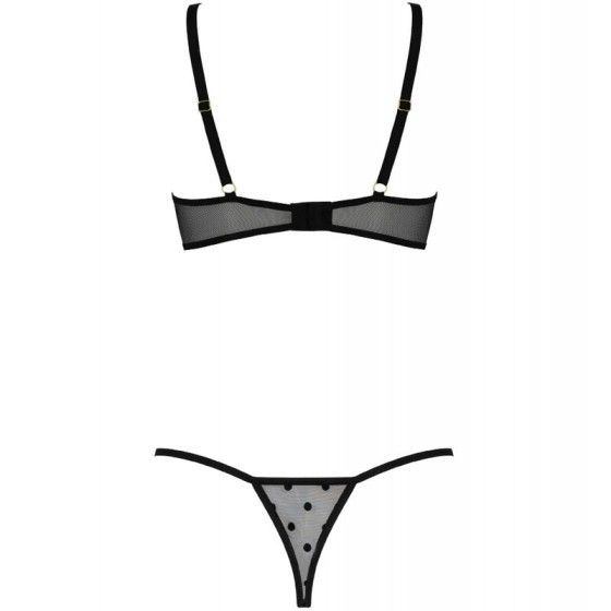 PASSION - MARINA SET TWO PIECES BLACK S/M PASSION WOMAN SETS - 4