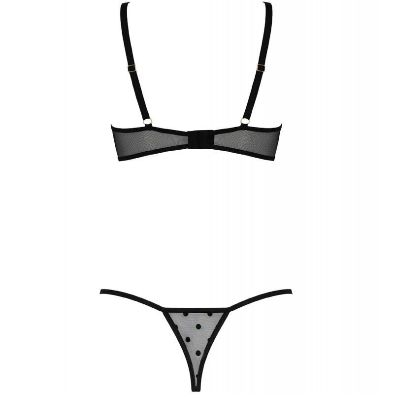 PASSION - MARINA SET TWO PIECES BLACK S/M PASSION WOMAN SETS - 4