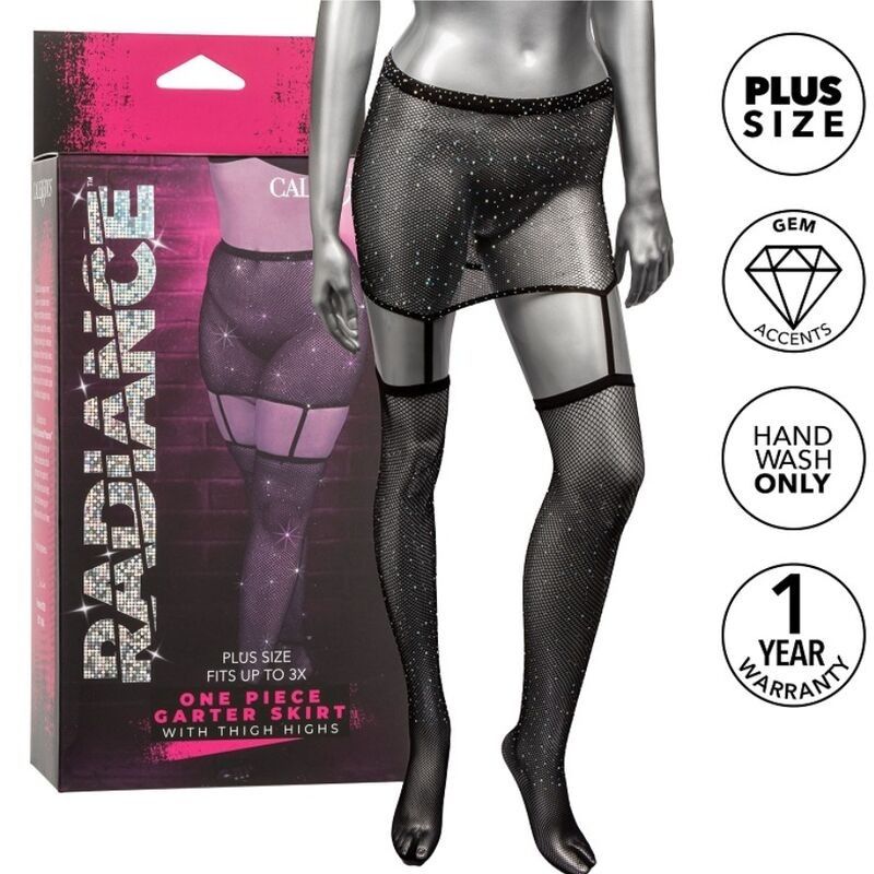 RADIANCE - GARTER SKIRT THIGH HIGHS PLUS SIZE RADIANCE - 1