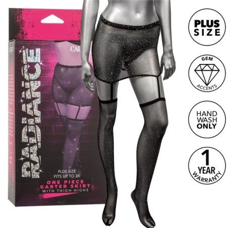 RADIANCE - GARTER SKIRT THIGH HIGHS PLUS SIZE