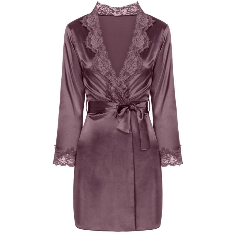 LIVCO CORSETTI FASHION - JACQUELINE LC 90249 DRESSING GOWN + SHIRT + PANTY VIOLET S/M LIVCO CORSETTI SETS - 3