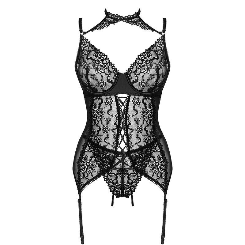 LIVCO CORSETTI FASHION - GIELLANDRA FOR THE SENSES COLLECTION CORSET + PANTY BLACK L/XL LIVCO CORSETTI SETS - 3