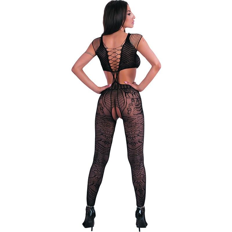 LIVCO CORSETTI FASHION - BODYSTOCKING TUBIANA BLACK ONE SIZE LIVCO CORSETTI BODYSTOCKINGS - 3