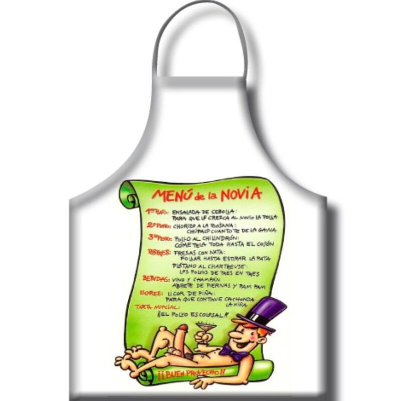 DIABLO PICANTE - GIRLFRIEND MENU APRON SPANISH TEXT DIABLO PICANTE - 1