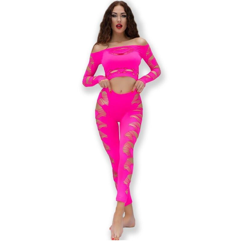 CHILIROSE - CR 4632 TOP & PANT FUCHSIA S/L CHILIROSE SETS - 1