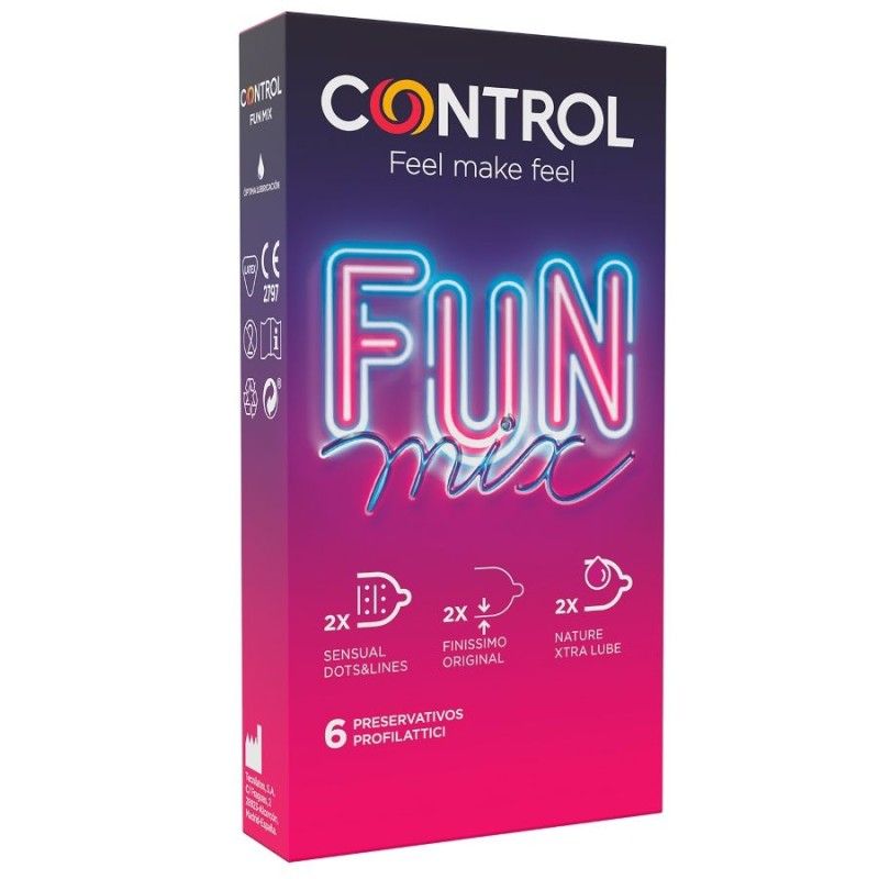 CONTROL - FEEL FUN MIX 6 UDS CONTROL CONDOMS - 1