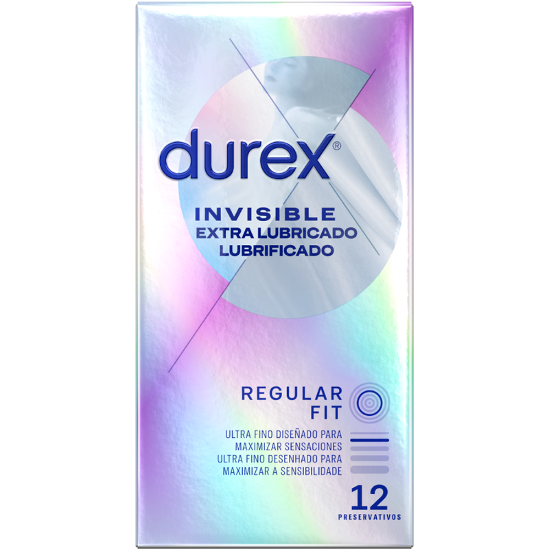 DUREX - INVISIBLE EXTRA LUBRICATED 12 UNITS DUREX CONDOMS - 2