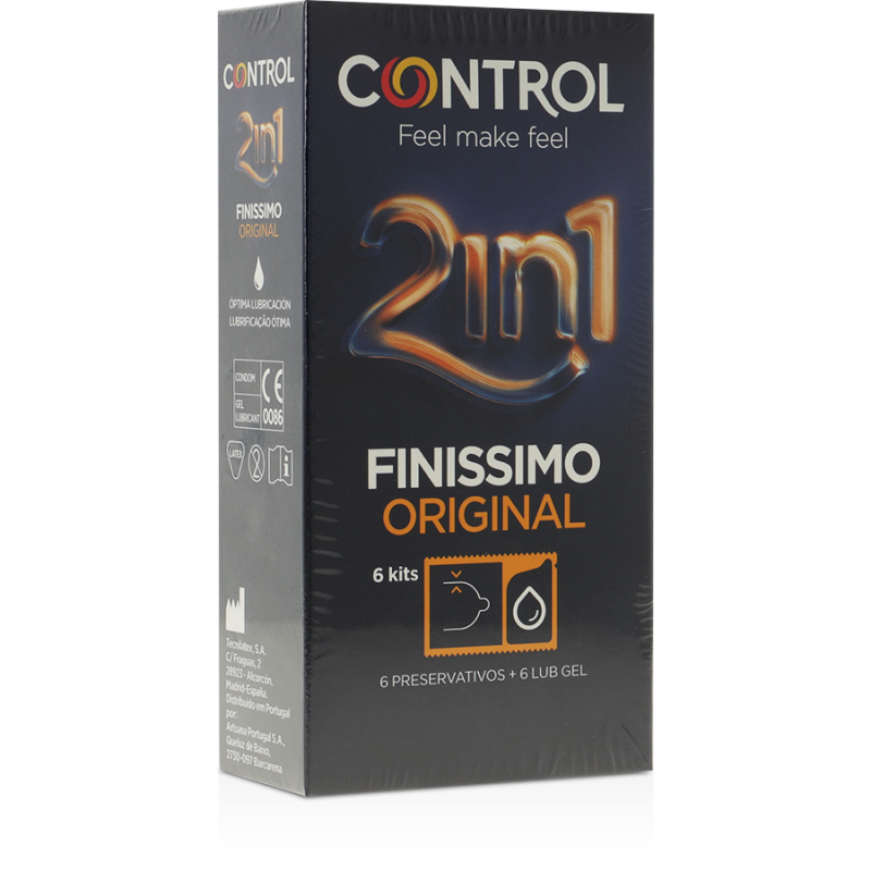 CONTROL - FINISIMO DUO + LUBRICANT 6 UNITS CONTROL CONDOMS - 1
