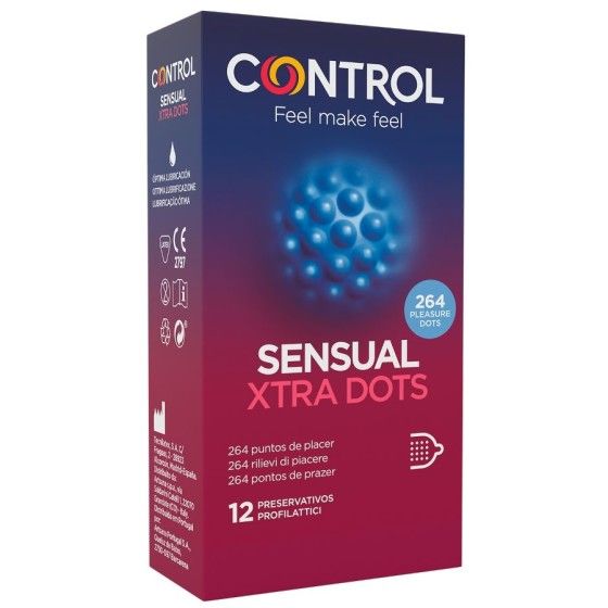 CONTROL - XTRA DOTS 12 UDS CONTROL CONDOMS - 1