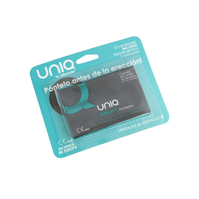 UNIQ - SMART LATEX FREE PRE-ERECTION CONDOMS 3 UNITS UNIQ - 1