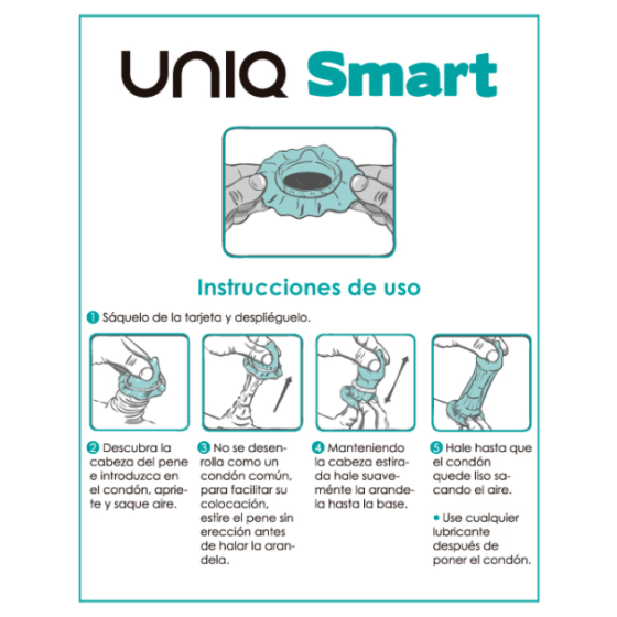 UNIQ - SMART LATEX FREE PRE-ERECTION CONDOMS 3 UNITS UNIQ - 2