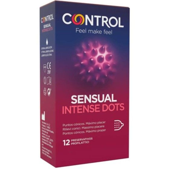 CONTROL - SPIKE CONDOMS WITH CONICAL POINTS 12 UNITS CONTROL CONDOMS - 1
