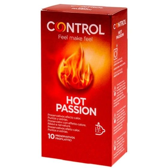 CONTROL - HOT PASSION WARMING EFFECT 10 UNITS CONTROL CONDOMS - 1