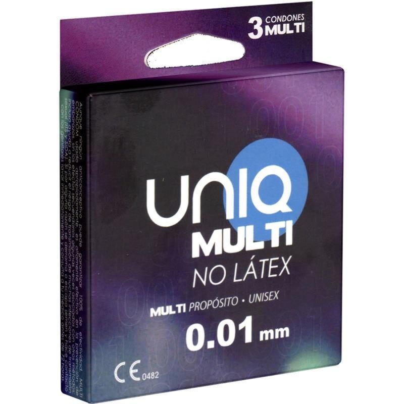 UNIQ - MULTI LATEX FREE CONDOMS 3 UNITS UNIQ - 1
