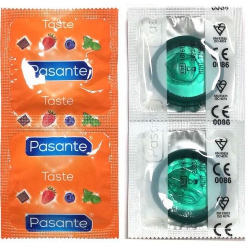 PASANTE - CONDOMS FLAVOR MINT BAG 144 UNITS PASANTE - 1