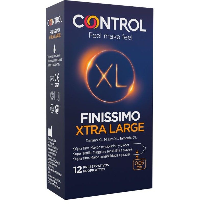 CONTROL - FINISSIMO XL CONDOMS 12 UNITS CONTROL CONDOMS - 1