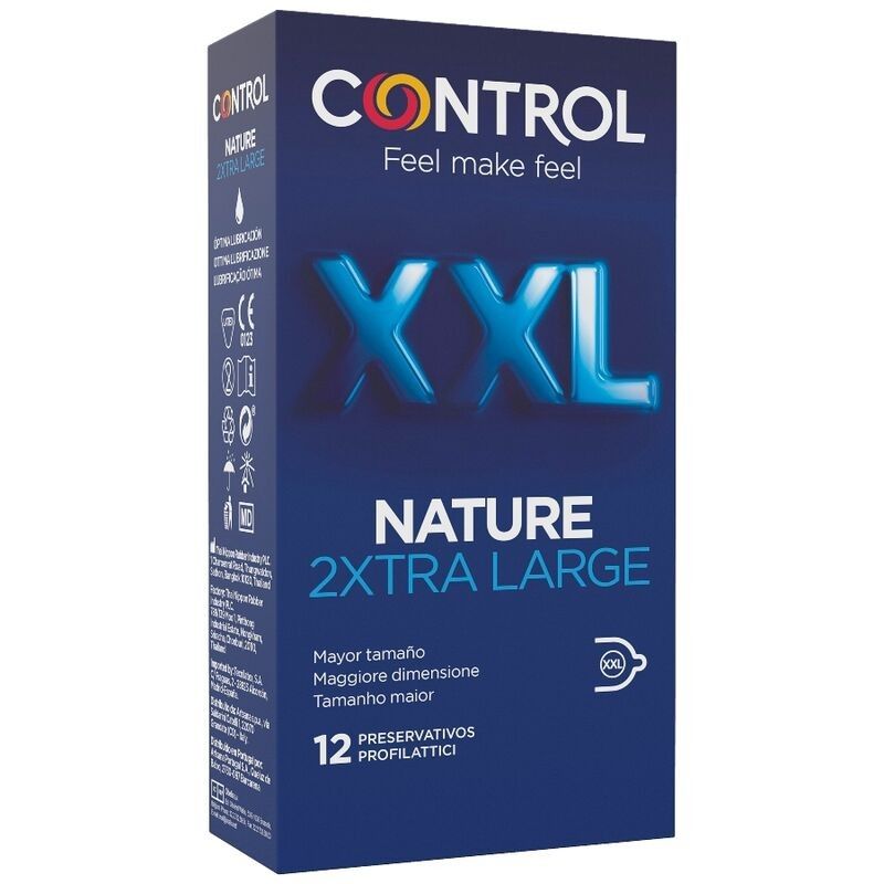 CONTROL - NATURE 2XTRA LARGE XXL CONDOMS - 12 UNITS CONTROL CONDOMS - 1